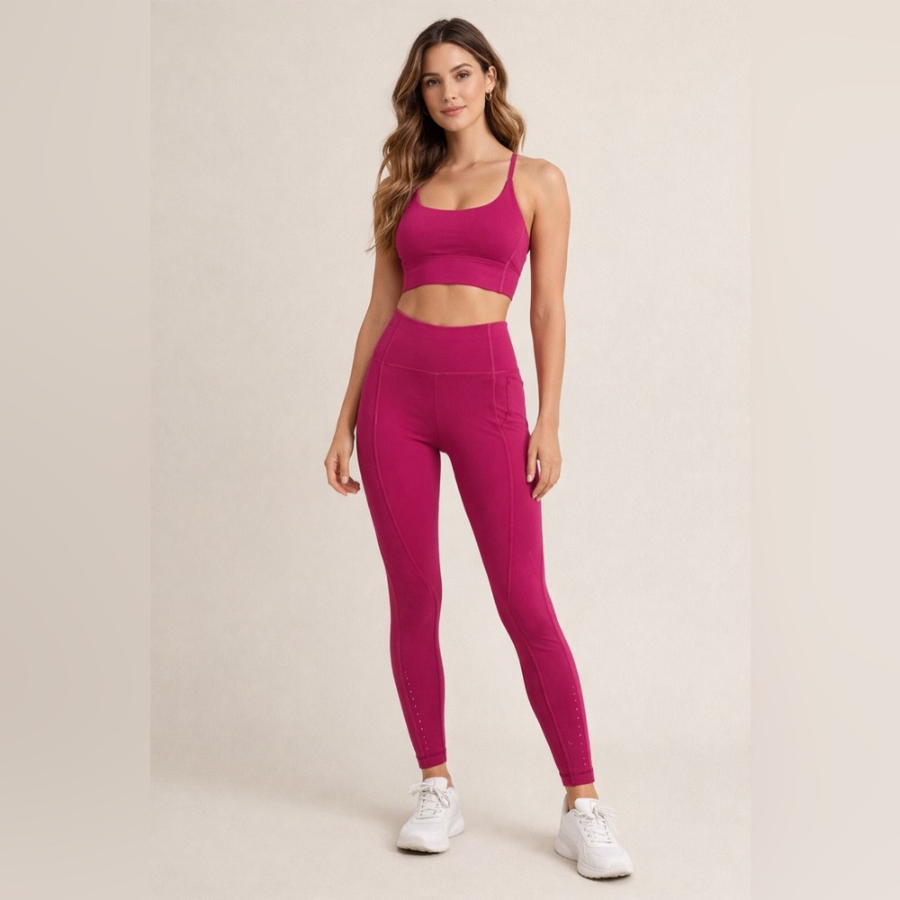 Lululemon Women's Pink High-Waisted Leggings